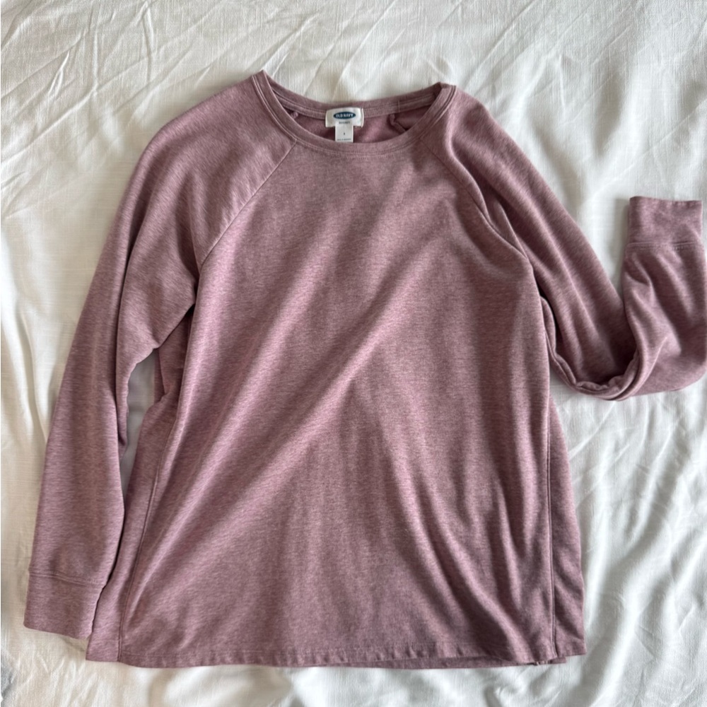 Old Navy Pink Maternity/Nursing Crew Neck Sweater Soft Knit Casual